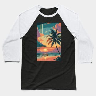 Sunset at the beach Baseball T-Shirt